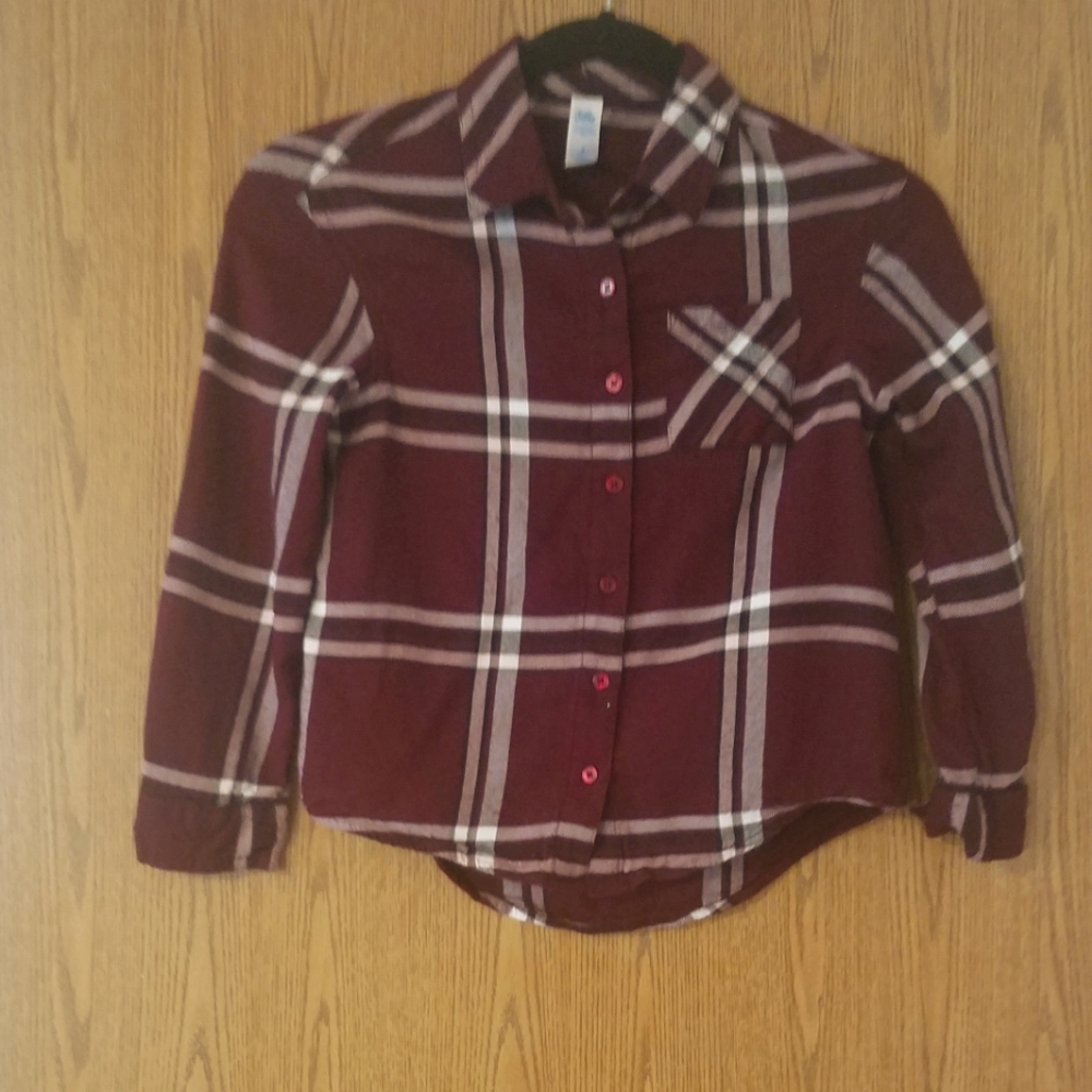 Justice Flannel Shirt Size 7